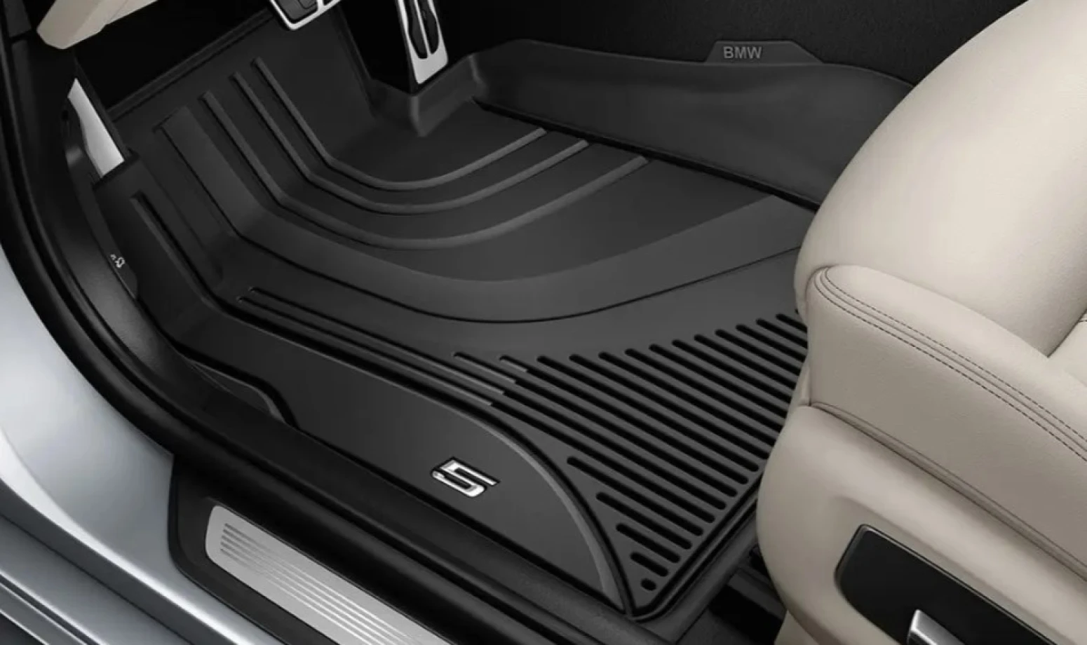 Килимки гумові салону BMW для 5 (G30 / G31), передні