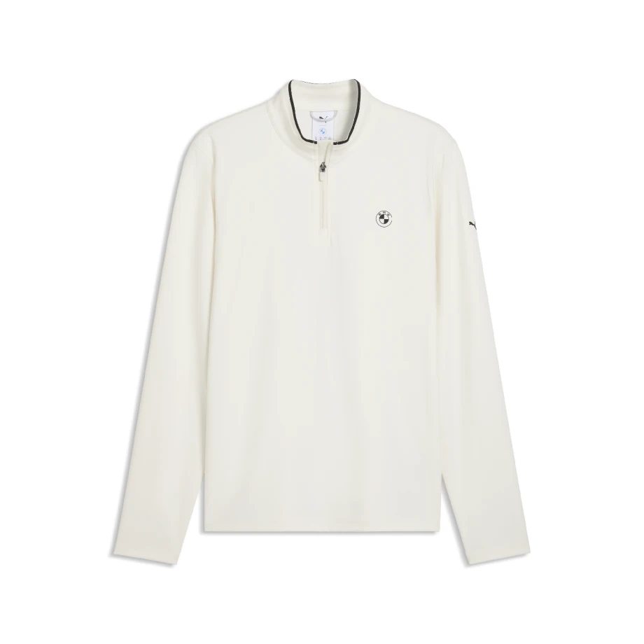 Raglan with cuffs PUMA BMW 1/4 ZIP, man white